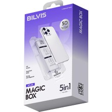 Poyraz Market Newface Apple iPhone 16 Pro Bilvis 5in1 3D Magic Cam Ekran Koruyucu - Siyah