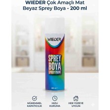 Wieder Beyaz Sprey Boya 200 ml Iç/dış Mekan Kullanımı ile Kolay Uygulama