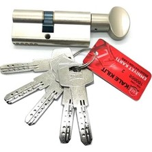 Daders Home Kilit 164 Bme Göbeği, Emniyet Kartlı Bilyalı Silindiri, Barel (Nikel Kaplama) (68 mm (Mandallı))