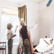 Daders Home Teleskopik 3'lü Mop Toz Alma Püskülü Çok Fonksiyonlu Temizlik Seti