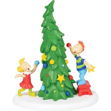 Daders Home Department 56 Dr. Seuss The Grinch Village Whoville Ağacı Figürü, 10 Cm, Çok Renkli