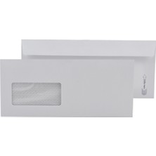  oyal diplomat zarf (pencereli) extra beyaz silikonlu 10.5x24 cm 110 gr 30004112 (500 lü paket)