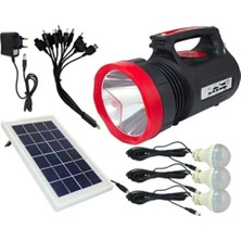 Everton RT-906BT Solar Güneş Enerjili Aydınlatma Sistemi, Mp3, Radyo ve Bluetooth Hoparlörlü El Feneri
