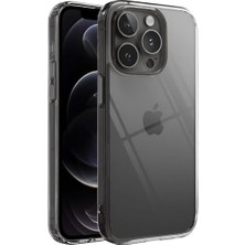 DMR Home 12-12 Pro ile Uyumlu Cyrstal Clear Şeffaf Silikon Kılıf Arkası Sert Polikarbonat Kenarları Yumuşak Tpu Silikon Premium Ultra Şeffaf Kılıf Kapak (Cyrstal Clear, 12 - 12 Pro)