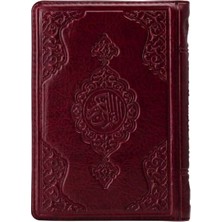 Girişimci Kadın 2 Renkli Bordo Çanta Boy Kur'an-I Kerim (Yaldızlı-Kılıflı) 2 Renkli Kuranı Kerimler
