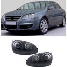 X Power Tuning Vw Jetta 2005.2011 Uyumlu Siyah Zemin R32 Mercekli Far