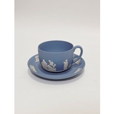 Hasyılmaz Wedgwood Jasperware Kabartma Motifli Çay Kahve Fincan Takımı