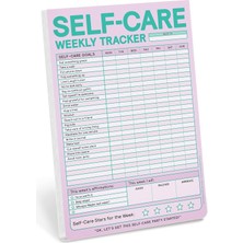 DMR Home Self-Care Haftalık Izleyici Pad, Adım Adım Self-Care Kontrol Listesi Not Defteri (Pastel Versiyon), 15,2 x 22,9 cm