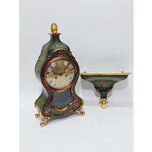 Hasyılmaz Du Chateau Antika Ahşap Masa ve Duvar Saati