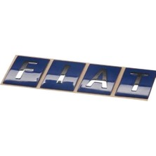 Zetoto Fiat Yazısı 4 Parçalı Mavi Renkli Doblo Palio Stilo Marea