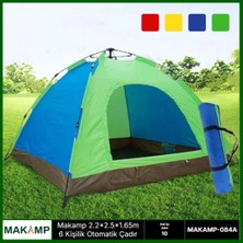 Flamex Makamp 6 Kişilik Otomatik Kurumlu Çadır