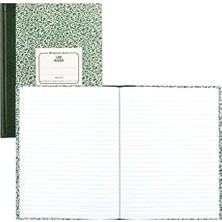 DMR Home 53010 Lab Notebook, Legal Rule, 10 1/8 x 7 7/8, Beyaz, 96 Yaprak
