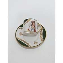 Hasyılmaz Gout De Ville Limoges Kadın Figürlü Kahve Fincan Takımı