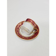 Hasyılmaz Objets D'art Çiçek Desenli Kahve Fincan Takımı
