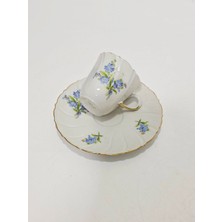 Hasyılmaz Limoges Çiçek Detaylı Beyaz Kahve Fincan Takımı