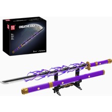 Mould King 10260 Samuray Kılıcı Yapım Seti 1801 Parça LED Işıklı Cosplay Model