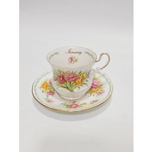 Hasyılmaz Queen's January Detaylı Çay Kahve Fincan Takımı