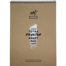 DMR Home Kraft Çizim Blok A4 70 gr 50 Yp