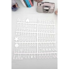 DMR Home Patladı Gitti Ahsap Yazı Panosu Mesaj Tahtası ve Beyaz Harf Seti