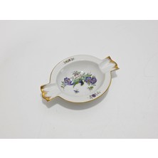 Hasyılmaz Kuş ve Çiçek Desenli Porselen Küllük 14X9,5X2,5CM
