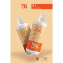 Huggah Organik Bebek Saç & Vücut Şampuanı 320 ml x 2 Avantaj Seti
