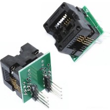 Devremarkt 150 Mil ve 200 Mil Smd Soic8 Sop8 So8 To Dip8 Yaylı Soket Adaptör  Eeprom Flash Programlayıcı Entegr