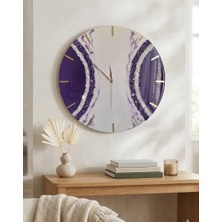 Af Epoxyart Duvar Saati-40 Cm-Modern Dekoratif Duvar Saati-Epoksi Duvar Saati-El Yapımı-6 Farklı Renk Seçeneği