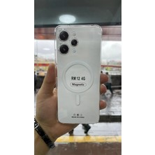 İzel Aksesuar Xiaomi Redmi 12 Sert Pc Sararmaz Magsafe Şeffaf  Kılıf