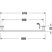 DMR Home Starck T Uzun Havluluk 600 mm 0099421000