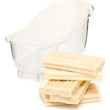 DMR Home Dekoratif Küvetli Ekru Sabun Banyo Seti