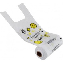 DMR Home Baskılı Rulo Atlet Market Manav Poşet Büyük Boy 80 Adet