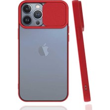 DMR Home 13 Pro Max Ile Uyumlu Darbe Koruyucu Kamera Korumalı Prm Smooth Window Kırmızı