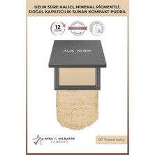 DMR Home Kompakt Pudra - 12 Saate Kadar Kalıcılık - Nötr Cilt Alt Tonu - Compact Powder 07 Tinted Ivory