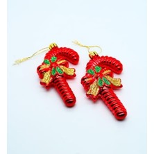 DMR Home Yılbaşı Şeker Baston Şeklinde Ağaç Süsü – 4 Adet