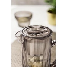 DMR Home Ews Arkilik Barok 1,5 Lt Füme Sürahi (Buzdolabı Kapak Rafına Sığar)