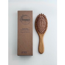 DMR Home Bambu Saç Fırçası, Bambu Tarak, Sürdürülebilir Kişisel Bakım, Saçtaki Elektriklenmeyi Önleyici Anti Statik Tarak