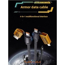 DMR Home Şarj Kablosu 27W ve 65W Hızlı Şarj Type-C Hepsi Ile Uyumlu Paraşüt Ipinden Kopmaz Kablo