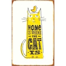 DMR Home Kuşe Kağıt Duvar Posteri Cat Is Retro DRTR0040