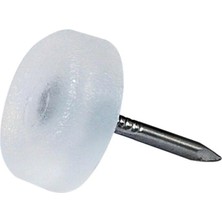 DMR Home Çivili Masa Zemin Koruyucu Plastik Şeffaf Beyaz 25'li Çap 16 mm