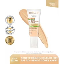 DMR Home Sun Care Akneye Eğilimli Ciltler Için Renkli Güneş Kremi 50 Spf - Akne, Dry Touch, Mat Tinted