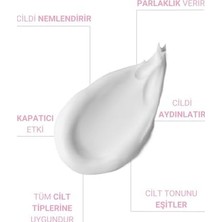 DMR Home The Vivia Ton Eşitleyici ve Aydınlatıcı, Leke Karşıtı, Yüksek Koruyucu SPF50+ Pembe Renkli Güneş Kremi, 50 ml