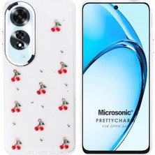 DMR Home Oppo A60 Kılıf Prettycharm Cherry [A60 ile Uyumlu Kılıf - Kırmızı]