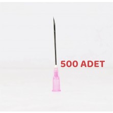 ENKAVET Berika Pembe Enjektör Iğne Ucu (Uç) 18 G 38 mm Steril Uzun Luer Lock Kilitli 100 Adet