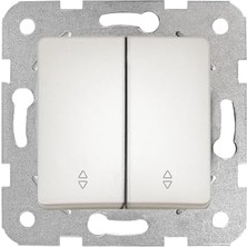 DMR Home Life Sedef Beyaz Komütatör Vavien Mekanizma ve Düğme