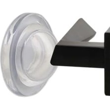 DMR Home Silikon Kapı Stoperi Tamponu Yapışkanlı Şeffaf Kapı Kolu Stopu Sessiz Stop