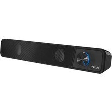 DMR Home Mikado Serisi MD-69S Siyah 3WX2 LED Işıklı Multimedia Soundbar Speaker (Bluetooth Desteği Yoktur) (Ürün Uzunlugu 40 Cm)