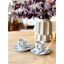 DMR Home Girye Desen6 2 Kişilik 4 Parça Kahve Fincanı 90CC 04PPO000641