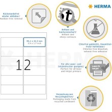 DMR Home 10017 Adres Çıkartması, Dın A4, Çıkarılabilir 99,1 x 42,3 Mm, 25 Yaprak, Kağıt, Mat Kendinden Yapışkanlı, 300 Yapışkan Etiket, Beyaz