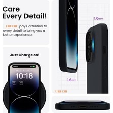 DMR Home 14 Pro Max Kılıf 6.7 ile Uyumlu, Ince Sıvı Silikon 3 Katmanlı Tam Kaplamalı Yumuşak Jel Kauçuk Kılıf Kapak, Siyah