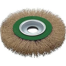 DMR Home T 27704/125 Saçaklı Daire Fırça, Yeşil/gri/prinç, 125 mm